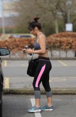 ROXANNE PALLETT in Sports Bra and Leggings Out in London 04/01/2017