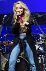 SABRINA CARPENTER Performs at Camp Izze at The Duggal Greenhouse Brooklyn Navy Yard in New York 04/08/2017
