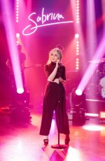 SABRINA CARPENTER Performs on The Late Late Show with James Corden 04/17/2017