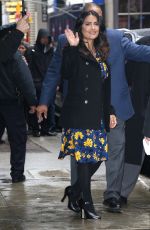 SALMA HAYEK Arrives at Good Morning America in New York 04/20/2017