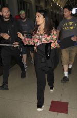 SALMA HAYEK at LAX Airport in Los Angeles 04/24/2017