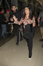 SALMA HAYEK at LAX Airport in Los Angeles 04/24/2017