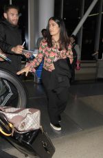 SALMA HAYEK at LAX Airport in Los Angeles 04/24/2017