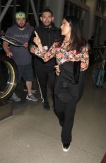 SALMA HAYEK at LAX Airport in Los Angeles 04/24/2017