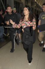 SALMA HAYEK at LAX Airport in Los Angeles 04/24/2017