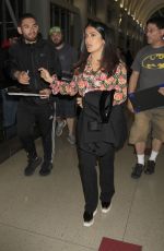 SALMA HAYEK at LAX Airport in Los Angeles 04/24/2017