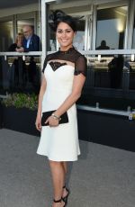 SAM QUEK at Grand National Ladies Day at Aintree in Merseyside 04/07/2017