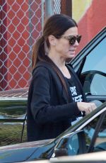 SANDRA BULLOCK Out in Los Angeles 04/20/2017