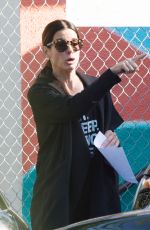 SANDRA BULLOCK Out in Los Angeles 04/20/2017