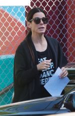 SANDRA BULLOCK Out in Los Angeles 04/20/2017