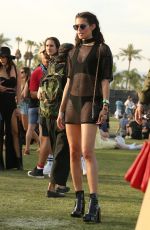 SARA SAMPAIO Out at Coachella Festival in Indio 04/16/2017