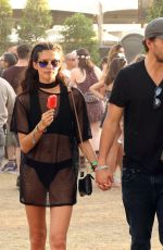 SARA SAMPAIO Out at Coachella Festival in Indio 04/16/2017