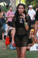 SARA SAMPAIO Out at Coachella Festival in Indio 04/16/2017