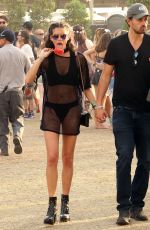 SARA SAMPAIO Out at Coachella Festival in Indio 04/16/2017