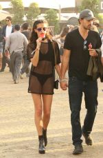 SARA SAMPAIO Out at Coachella Festival in Indio 04/16/2017