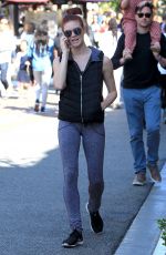 SARAH HAY Out at The Grove in West Hollywood 04/09/2017