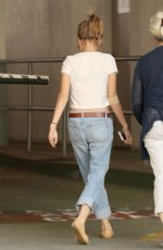 SARAH HYLAND in Ripped Jeans Out in Los Angeles 03/31/2017