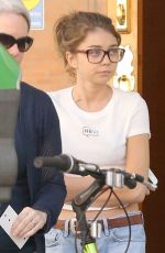 SARAH HYLAND in Ripped Jeans Out in Los Angeles 03/31/2017