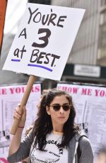 SARAH SILVERMAN at March and Rally to demand President Donald Trump Release His Tax Returns in New York 04/15/2017