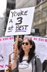 SARAH SILVERMAN at March and Rally to demand President Donald Trump Release His Tax Returns in New York 04/15/2017