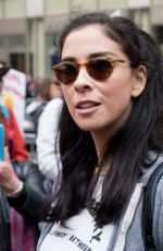 SARAH SILVERMAN at March and Rally to demand President Donald Trump Release His Tax Returns in New York 04/15/2017