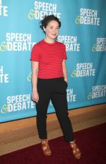 SARAH STEELE at Speech & Debate Premiere in New York 04/02/2017