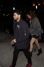 SELENA GOMEZ and The Weeknd Arrives at Tao Beauty & Essex in Hollywood 04/06/2007
