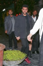SELENA GOMEZ and The Weeknd Arrives at Tao Beauty & Essex in Hollywood 04/06/2007