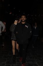 SELENA GOMEZ and The Weeknd Arrives at Tao Beauty & Essex in Hollywood 04/06/2007