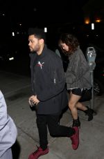 SELENA GOMEZ and The Weeknd Night Out in Beverly Hills 04/06/2017