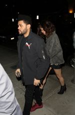 SELENA GOMEZ and The Weeknd Night Out in Beverly Hills 04/06/2017