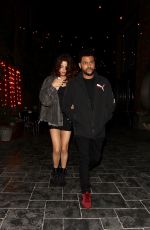 SELENA GOMEZ and The Weeknd Night Out in Beverly Hills 04/06/2017