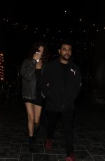 SELENA GOMEZ and The Weeknd Night Out in Beverly Hills 04/06/2017