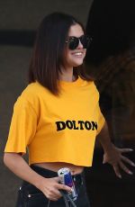 SELENA GOMEZ Leaves Shamrock Tattoo in Hollywood 04/09/2017
