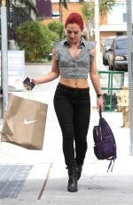 SHARNA BURGES Arrives at Dancing with the Stars Rehearsal Studio in Los Angeles 04/27/2017