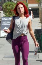 SHARNA BURGESS Arrives at DWTS Studio in Los Angeles 04/19/2017