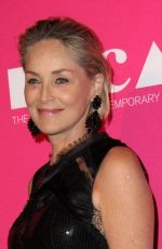 SHARON STONE at Moca Gala Honoring Jeff Koons in Los Angeles 04/29/2017
