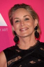 SHARON STONE at Moca Gala Honoring Jeff Koons in Los Angeles 04/29/2017