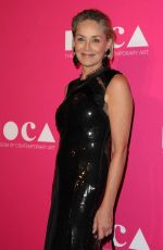 SHARON STONE at Moca Gala Honoring Jeff Koons in Los Angeles 04/29/2017
