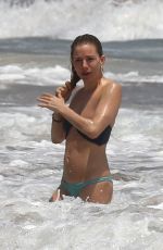 SIENNA MILLER in Bikini at a Beach in Cancun 04/02/2017