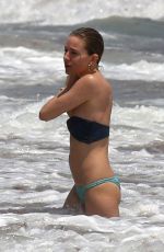 SIENNA MILLER in Bikini at a Beach in Cancun 04/02/2017