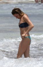 SIENNA MILLER in Bikini at a Beach in Cancun 04/02/2017