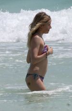 SIENNA MILLER in BIKINI on the Beach in Cancun 04/05/2017