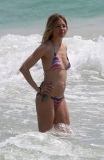 SIENNA MILLER in BIKINI on the Beach in Cancun 04/05/2017