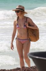 SIENNA MILLER in BIKINI on the Beach in Cancun 04/05/2017