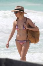 SIENNA MILLER in BIKINI on the Beach in Cancun 04/05/2017