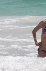 SIENNA MILLER in BIKINI on the Beach in Cancun 04/05/2017