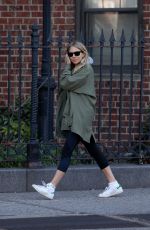 SIENNA MILLER Out and About in New York 04/08/2017