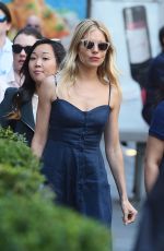 SIENNA MILLER Out and About in New York 04/11/2017