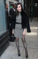 SOFIA CARSON Arrives at AOL Studios in New York 04/10/2017